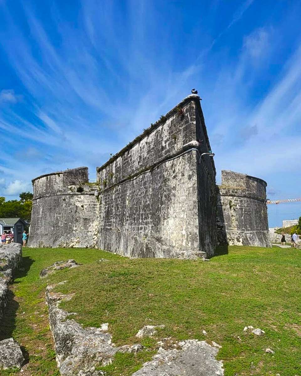 Pirate Jeep Tours the Fort Fincastle seen on a jeep tour in Nassau Bahamas