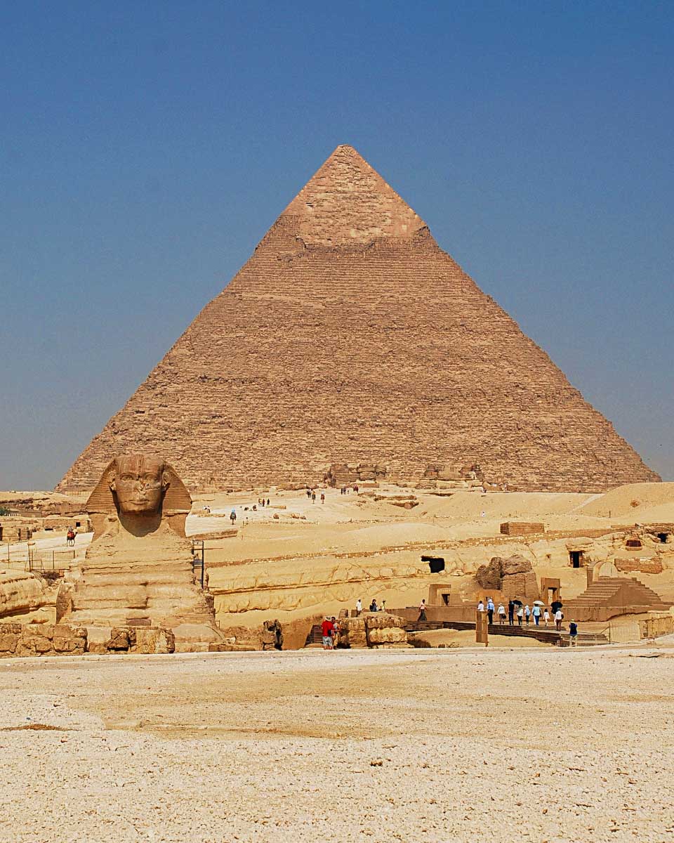Pyramid and Great Sphinx seen on a tour from Cairo Egypt