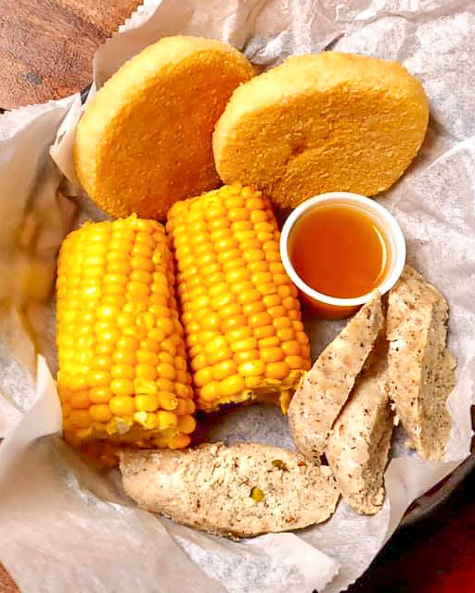 Scotchies luncch eaten on a tour of Montego Bay Jamaica