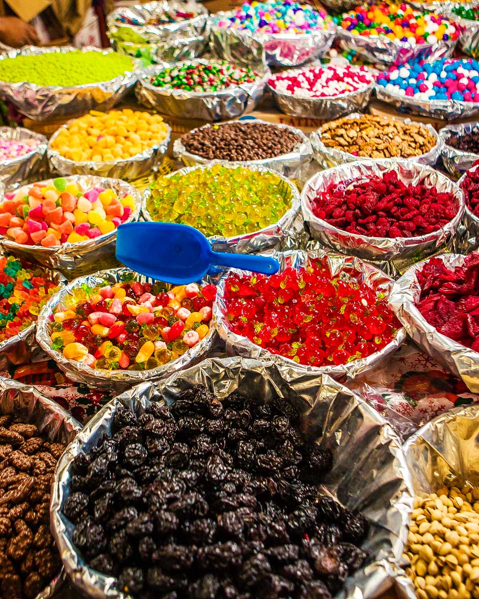Snacks and candy seen on a tour of La Merced in Mexico City Mexico