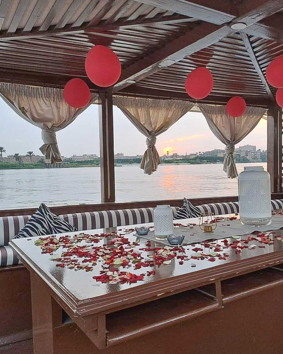 Tarzan Egypt Tours a boat cruises down the Nile River on a tour from Cairo Egypt