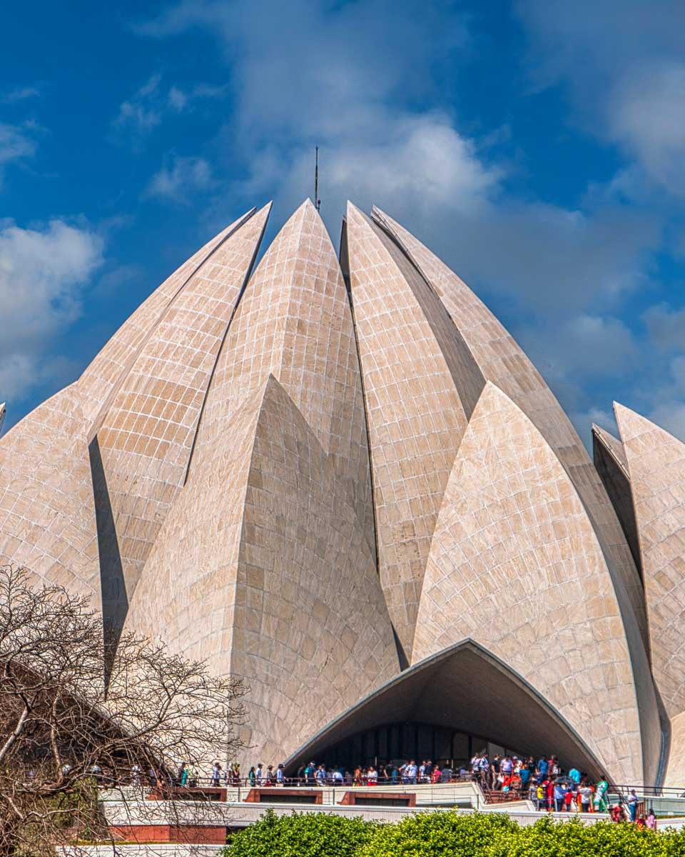 The Lotus Temple in New delhi India