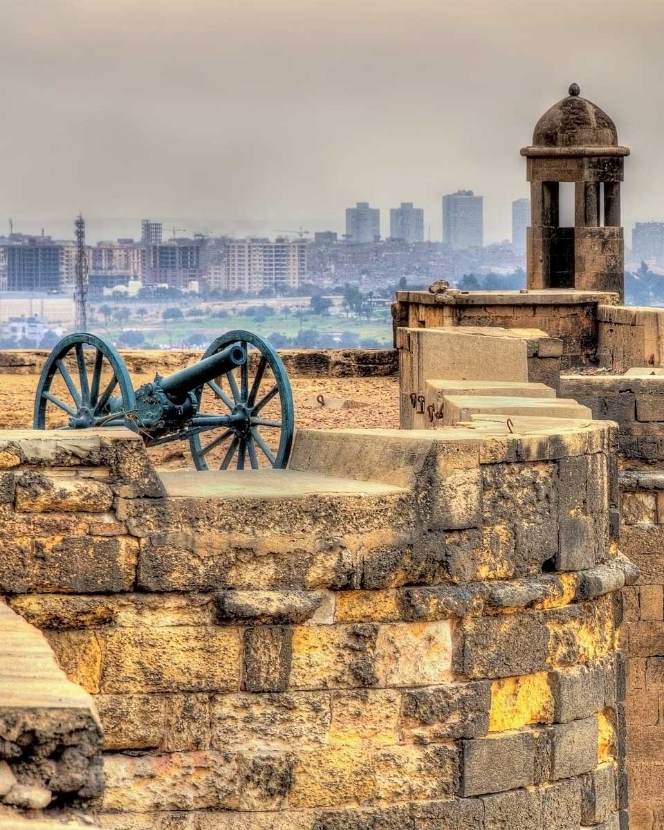 Walls of the Saladin Citadel of Cairo - Egypt