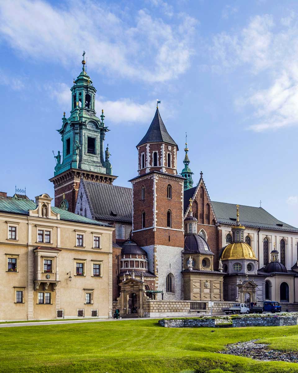 Wawel Castle seen on a segway tour in Krakow Poland