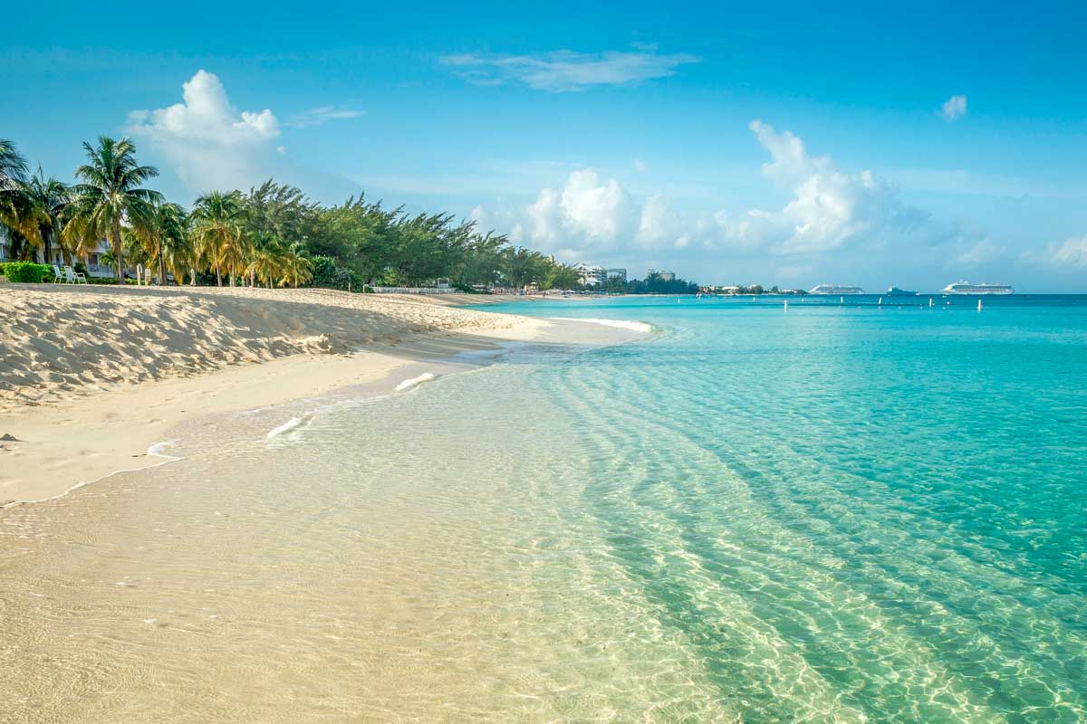 A beach in Grand Cayman