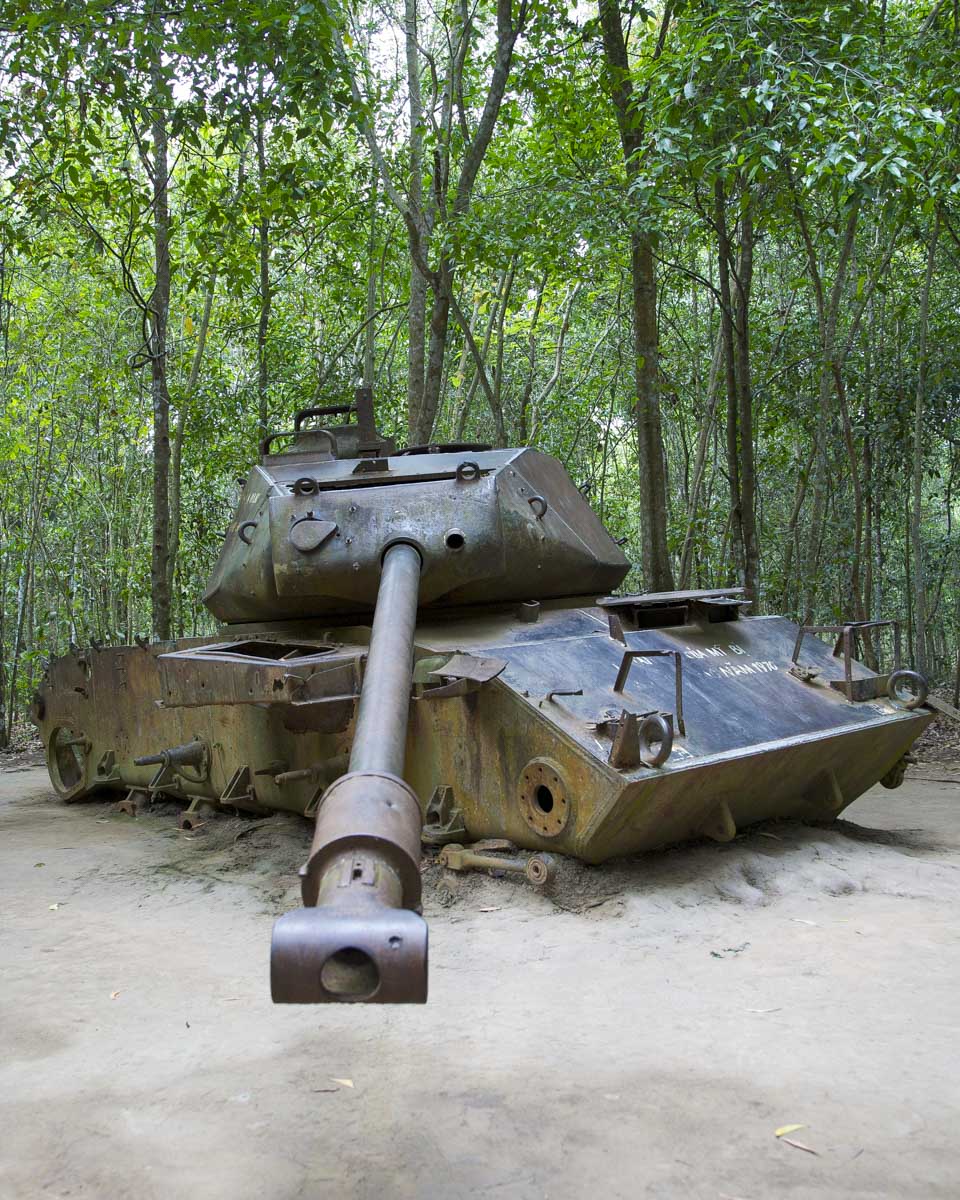 A tank at the Cu Chi Tunnels Vietnam
