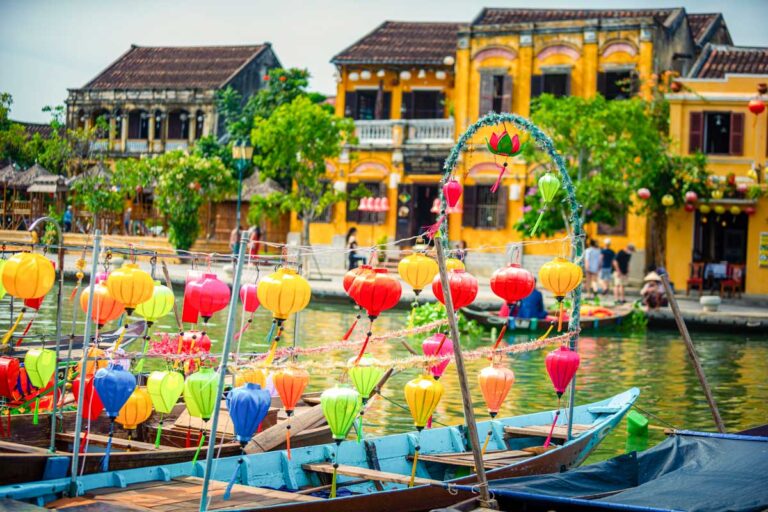 Ancient town of Hoi An along the Thu Bon River, Vietnam