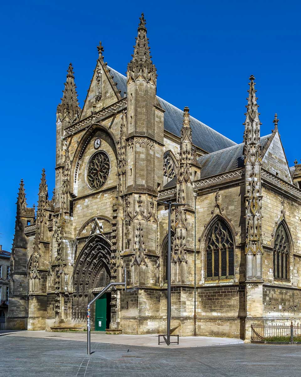 Basilica of St. Michael seen on a tour in Bordeaux France