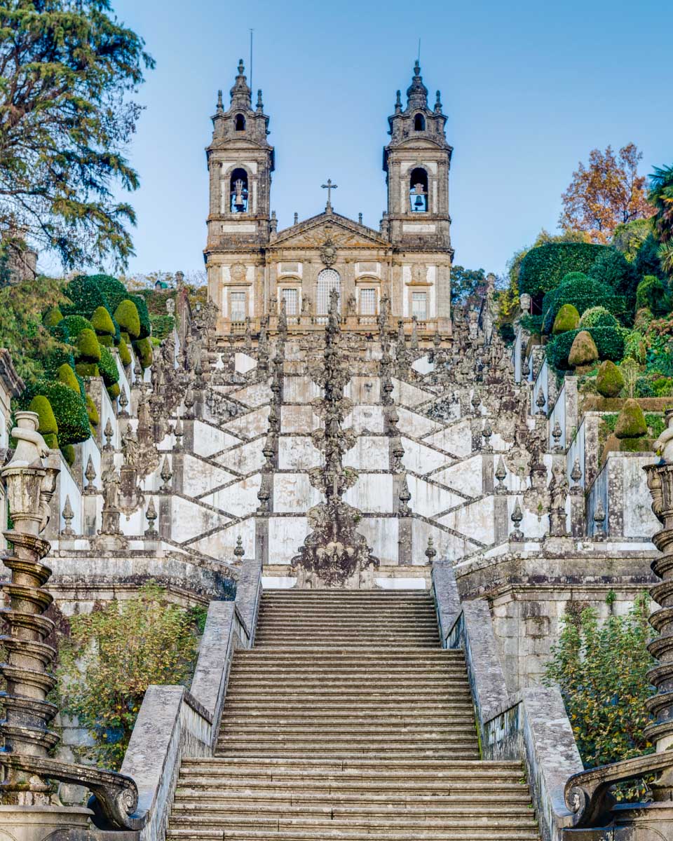 Bom Jesus do Monte Monastery in Braga on a tour from Porto Portugal