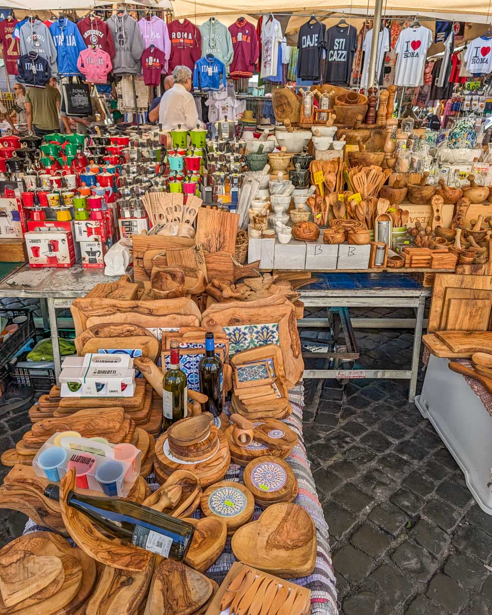 Campo de Fiori Market in Rome, Italy