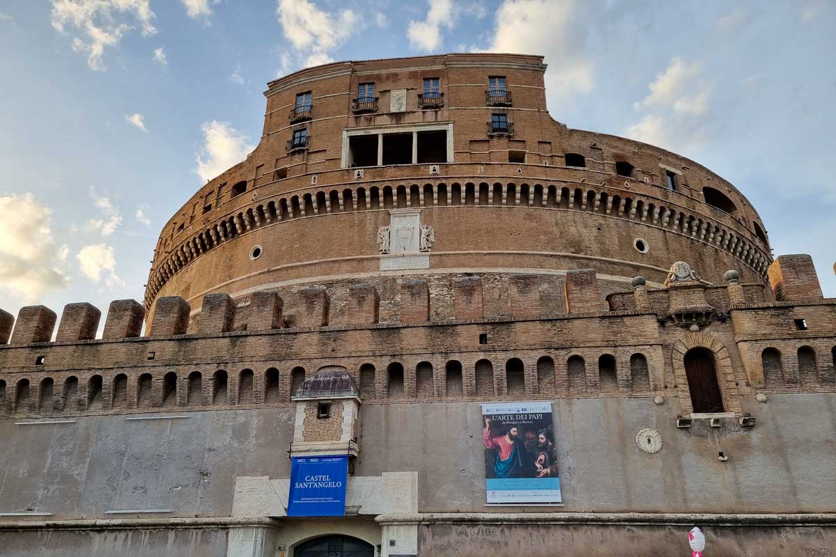 Castel Sant'Angelo in Rome, Italy seen on a tour