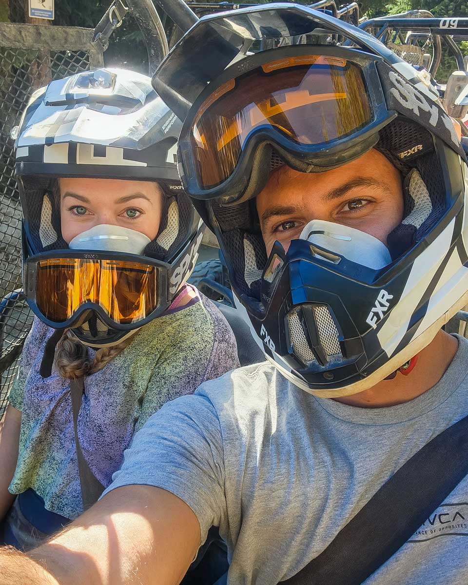 Daniel-and-Bailey-take-a-selfie-in-a-4wd-buggy-in-Santo Domingo-Dominican-Republic