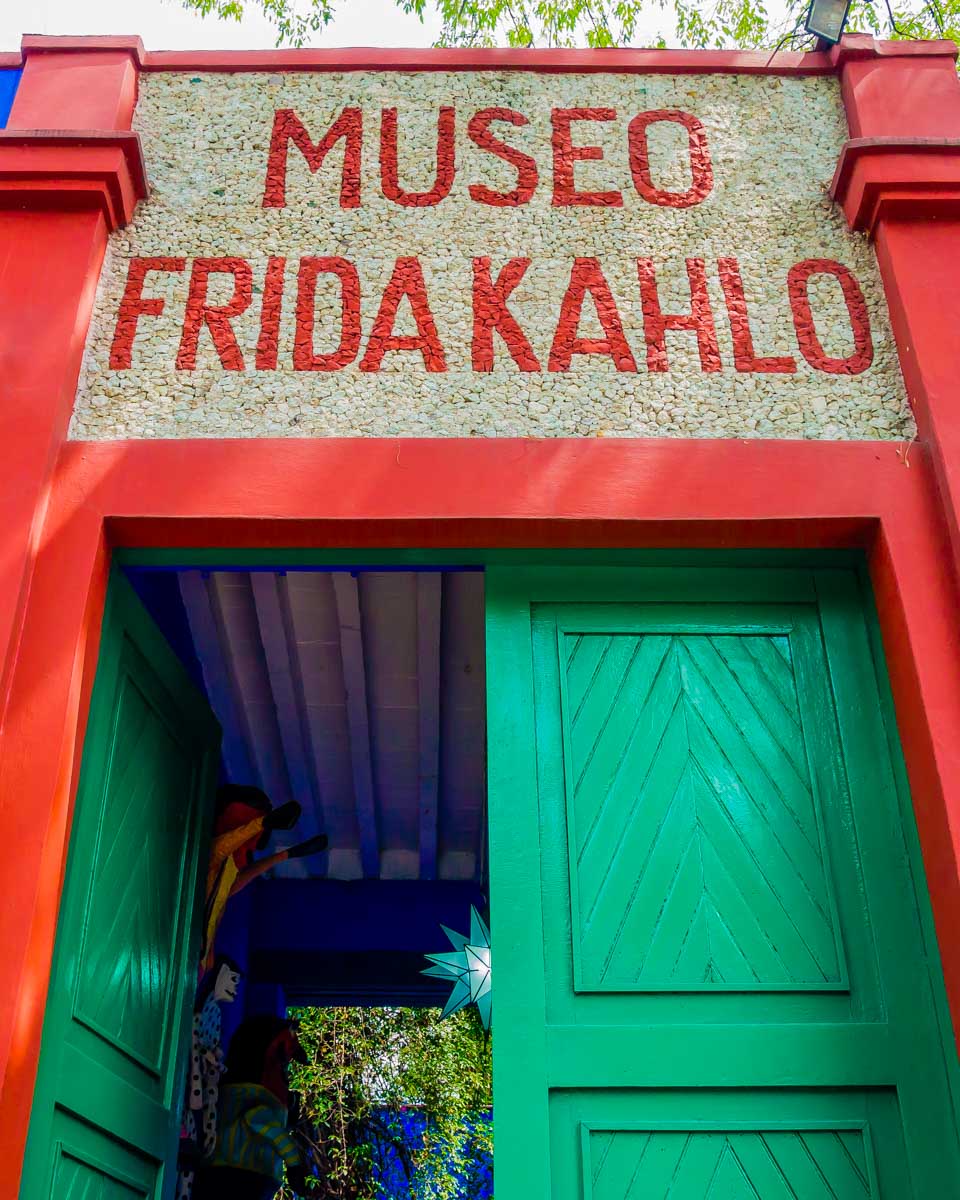 Frida Kahlo Museum entrance on a trip from Mexico City Mexico