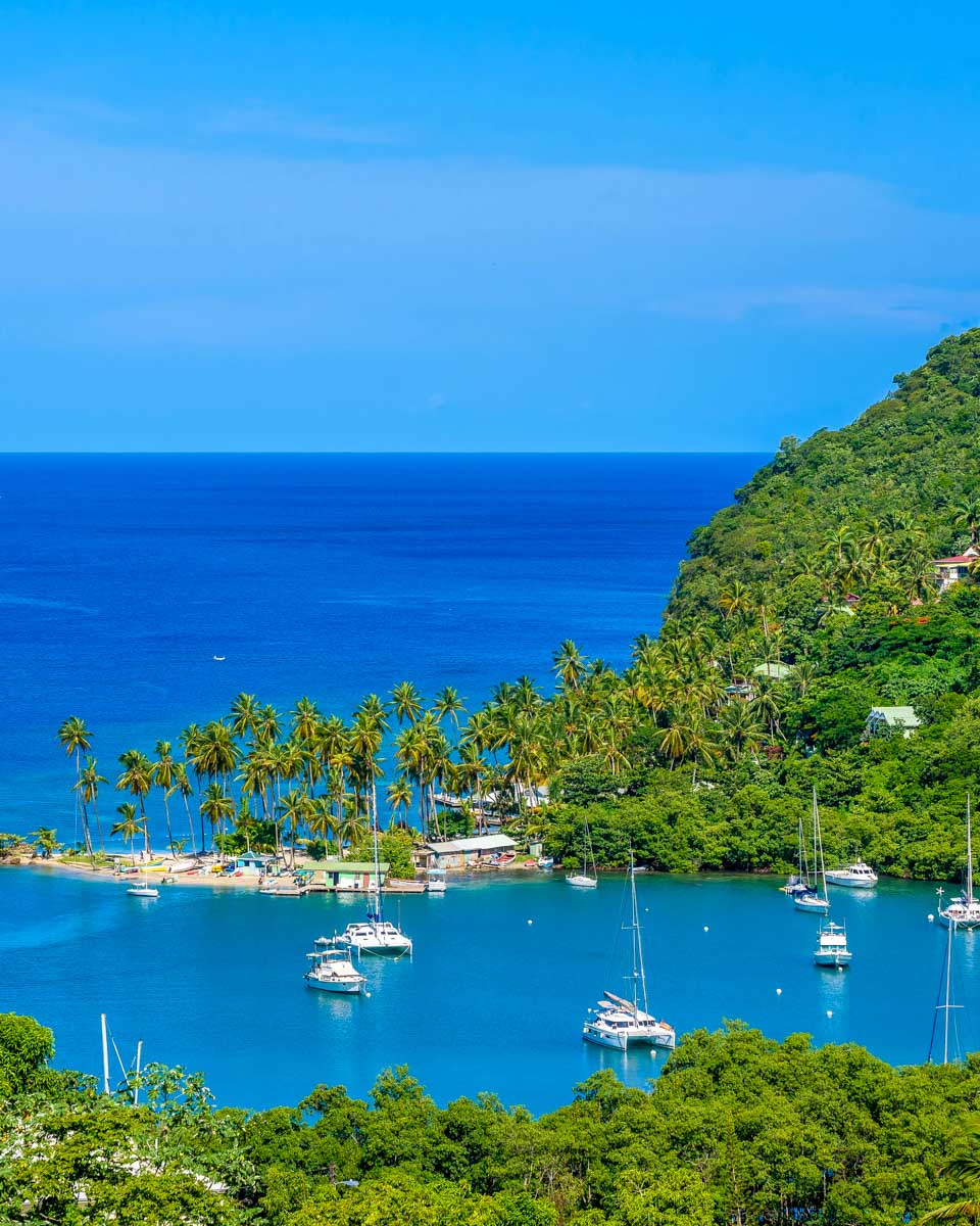 Marigot Bay in St Lucia