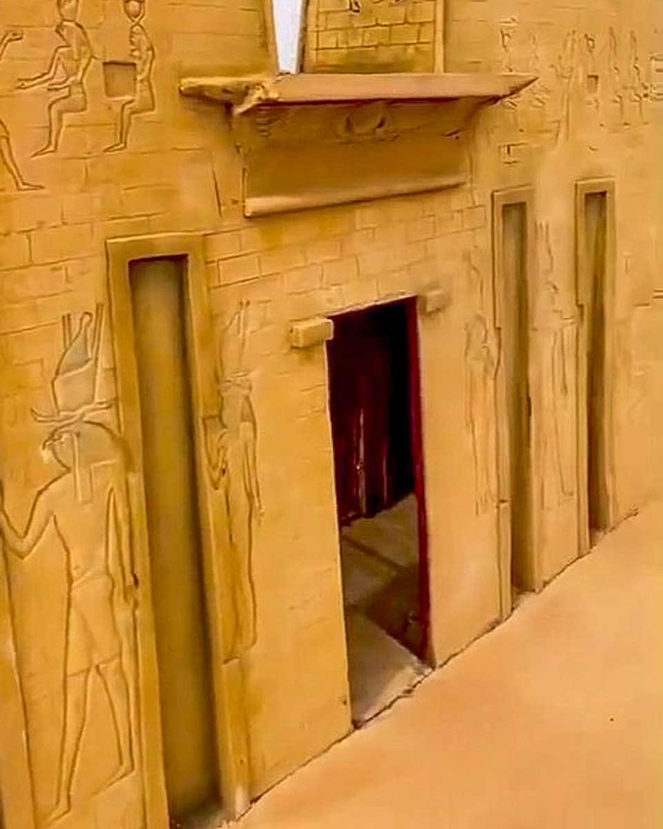 Mini Egypt Park temple in Hurghada Egypt