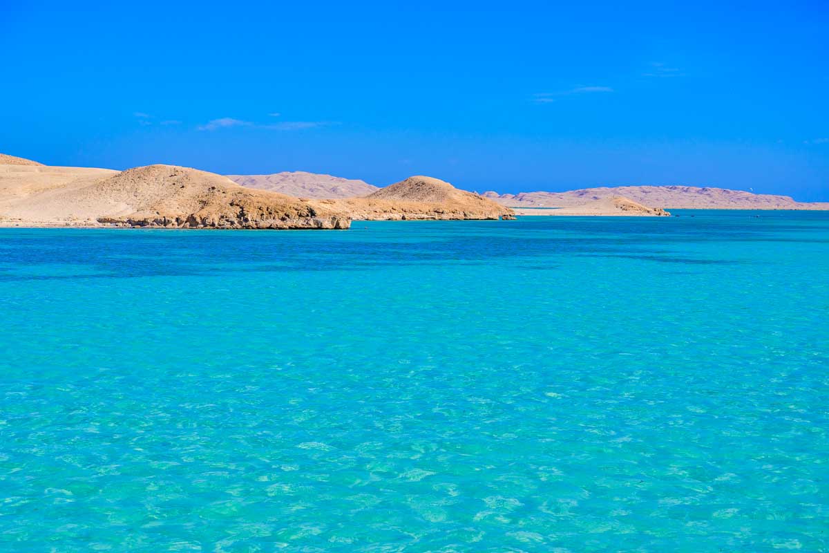 Orange Bay seen on a cruie from Hurghada Egypt