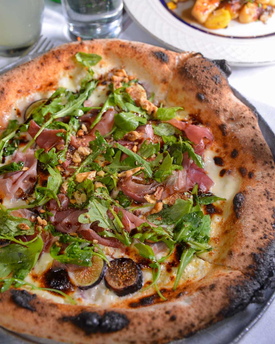 Pizza eaten on a food tour in Nice France