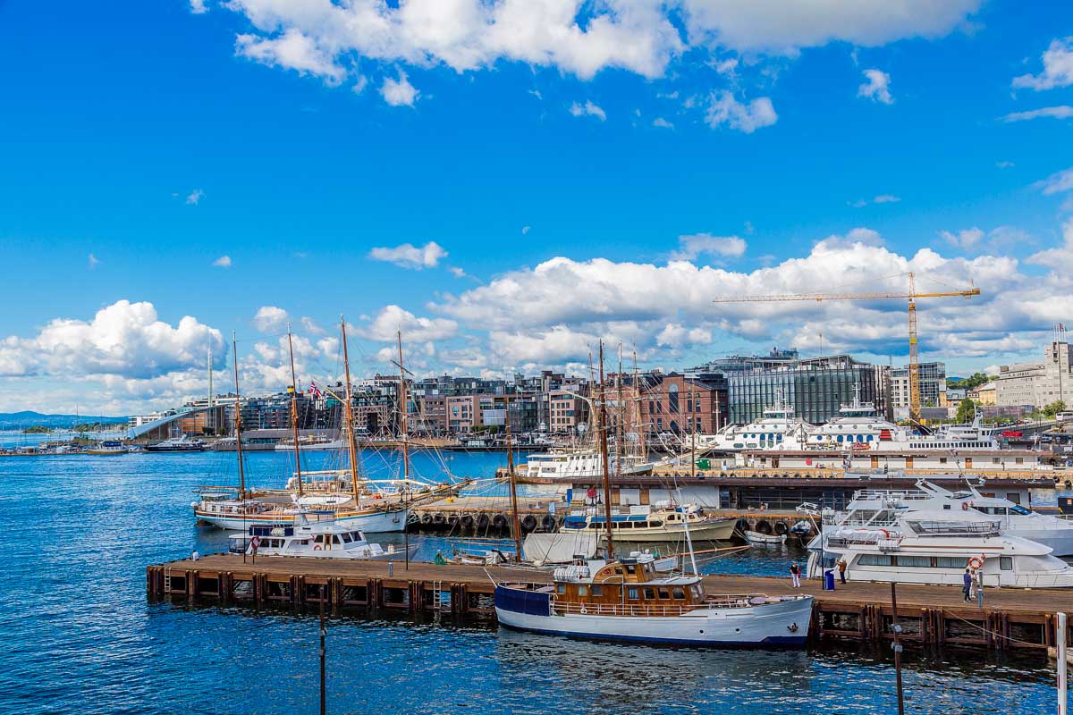 The Oslo skyline in Norway