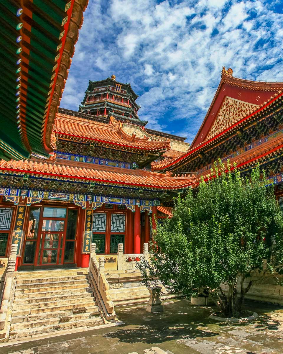 The Summer Palace seen on a tour from Beijing China