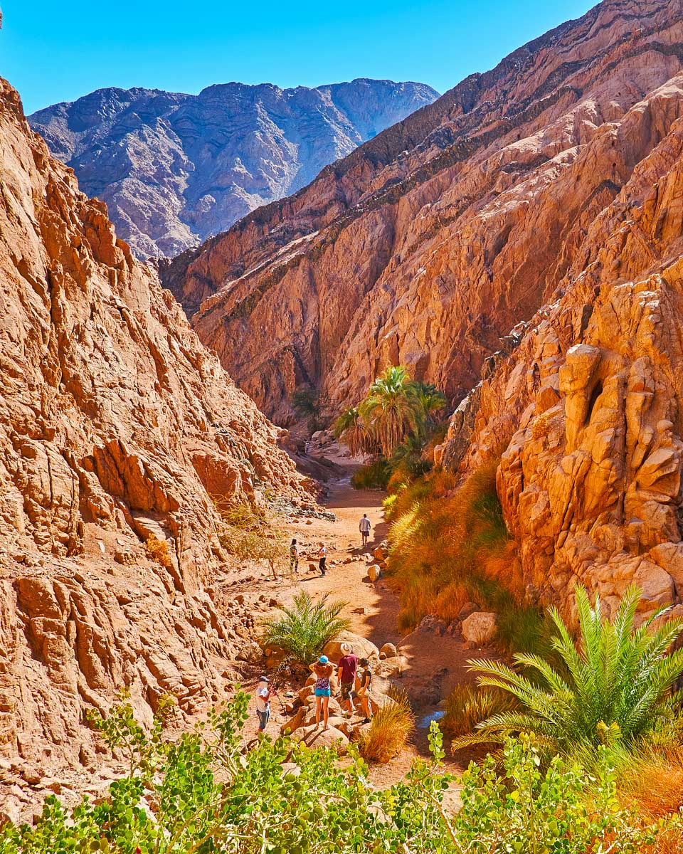 The colored canyon seen on a hike during a trip from Sharm El Sheikh Egypt