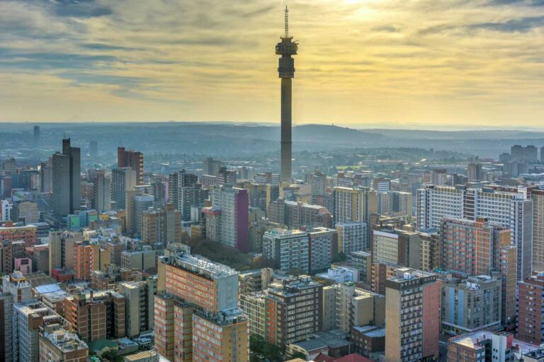 View of Johannesburg South Africa from Carlton Centre