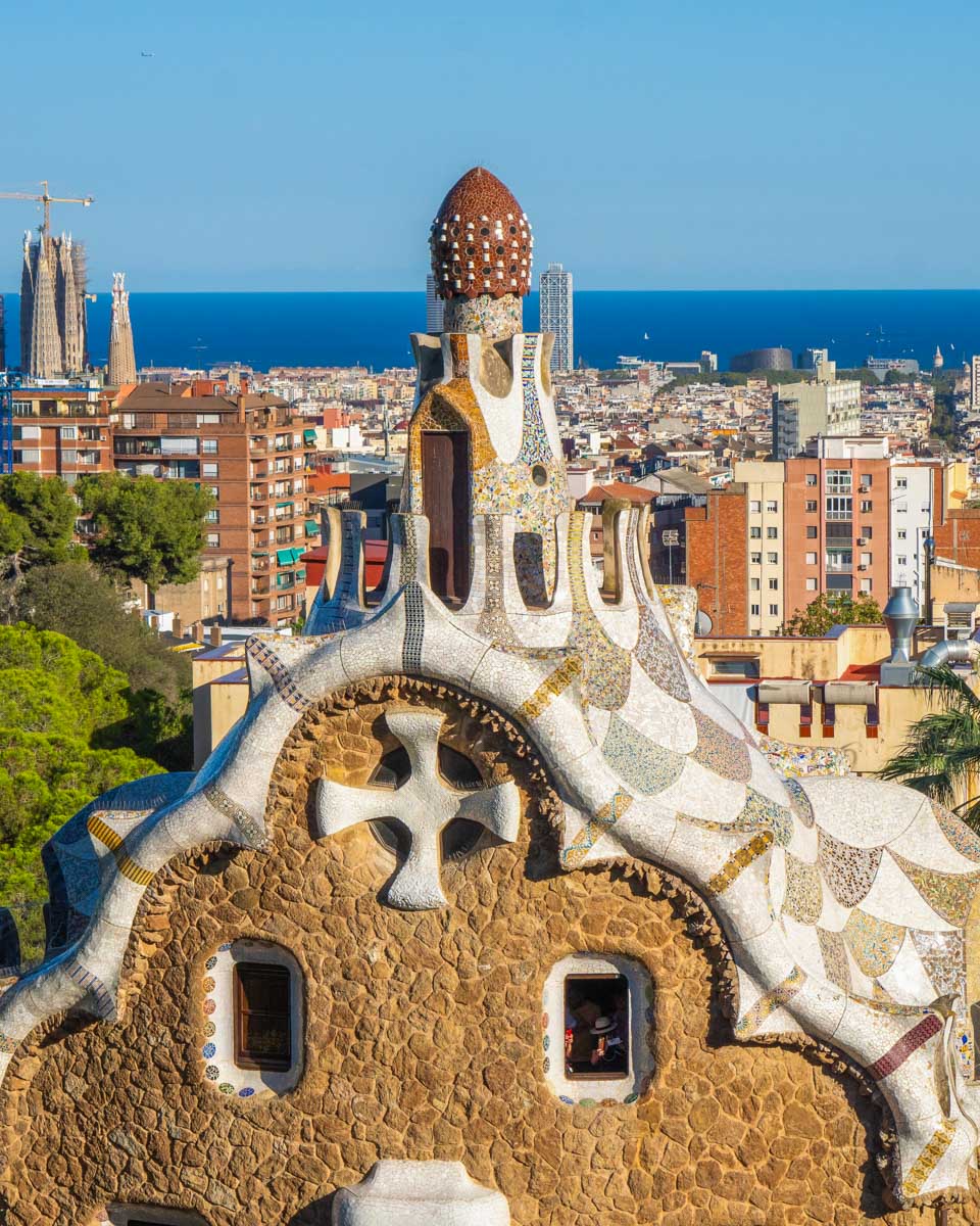 Views of Barcelona from Park Güell, Barcelona, spain