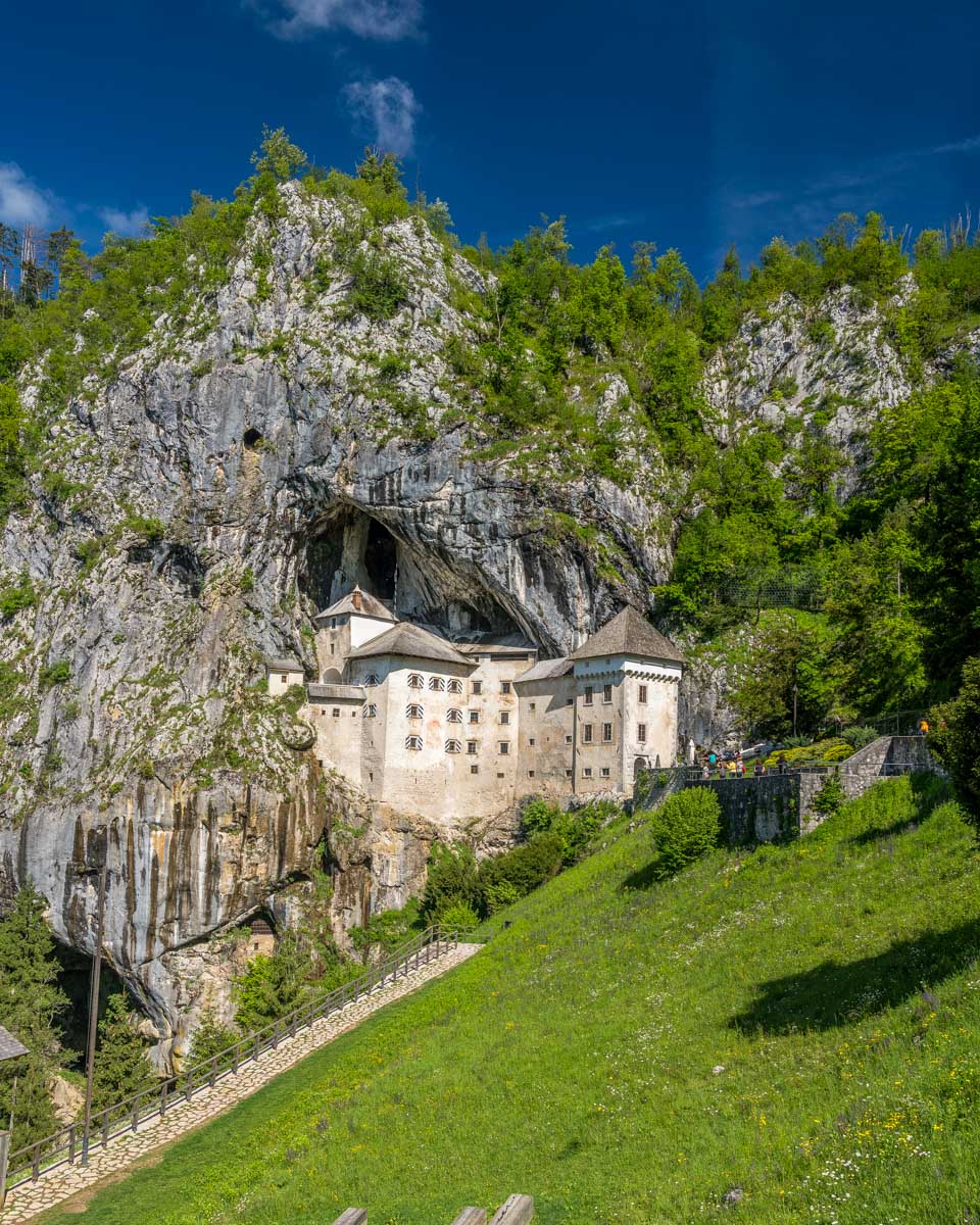 predjama castle seen on a tour from Ljubljana Slovenia