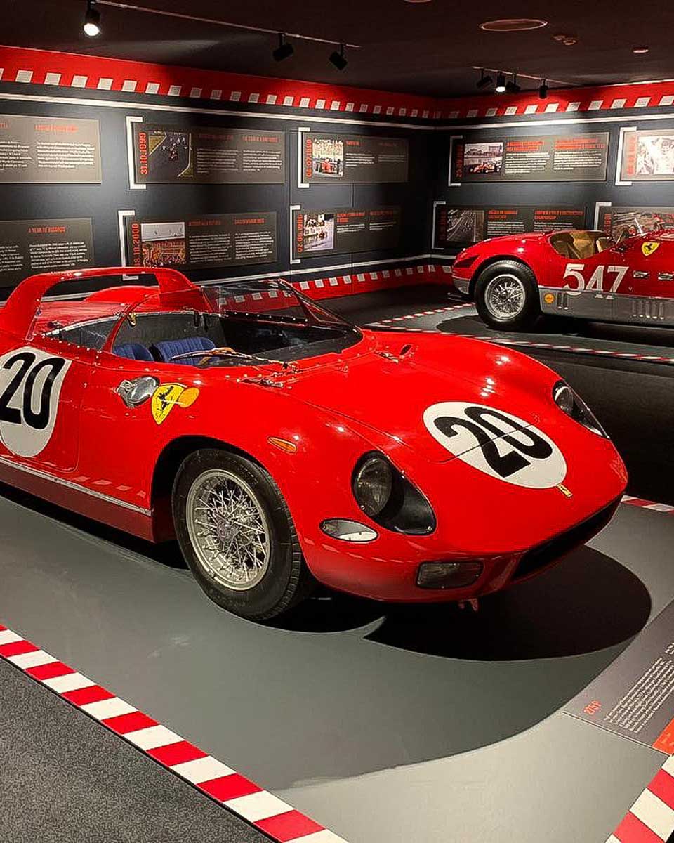 A Ferrari Racecar seen on a tour from Bologna Italy