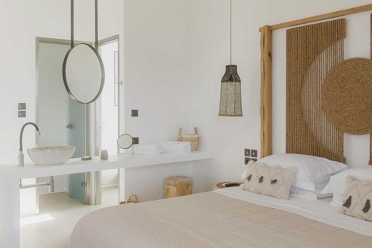 A hotel room at the Santa Maria Village Resort & Spa In Milos Greece