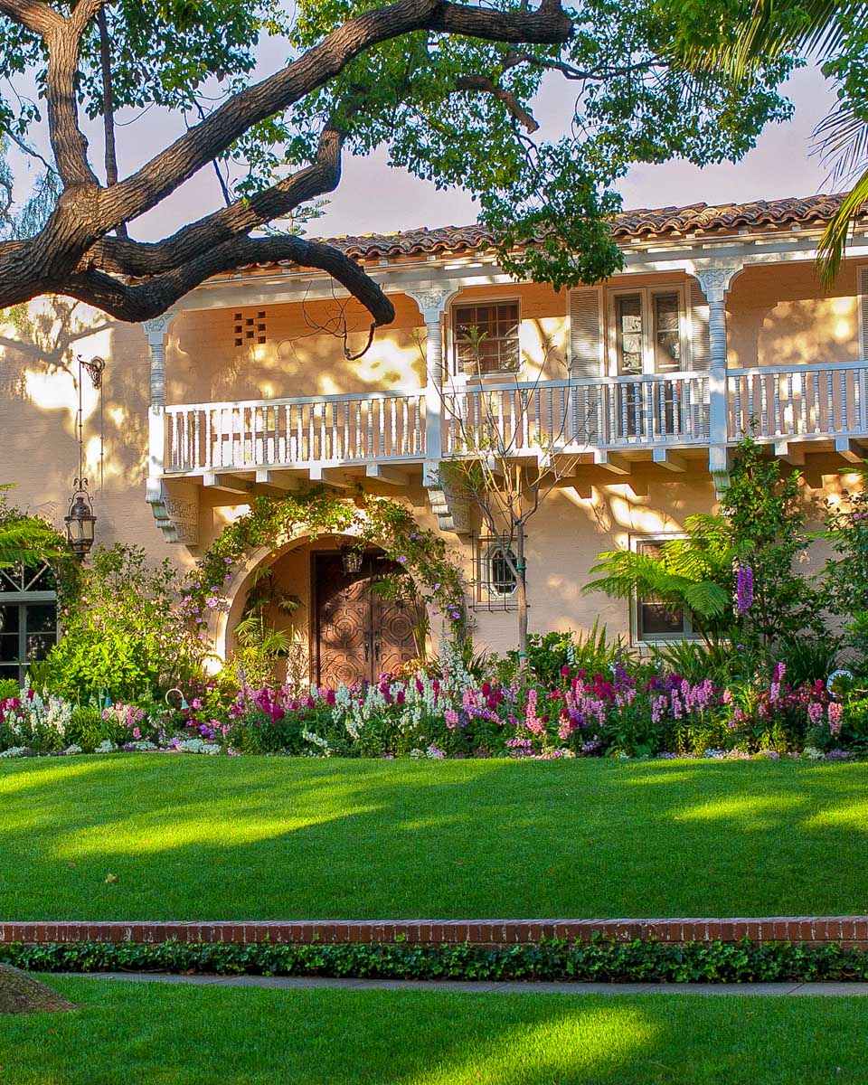 A nice house in Beverly Hills seen on a tour of Los Angeles