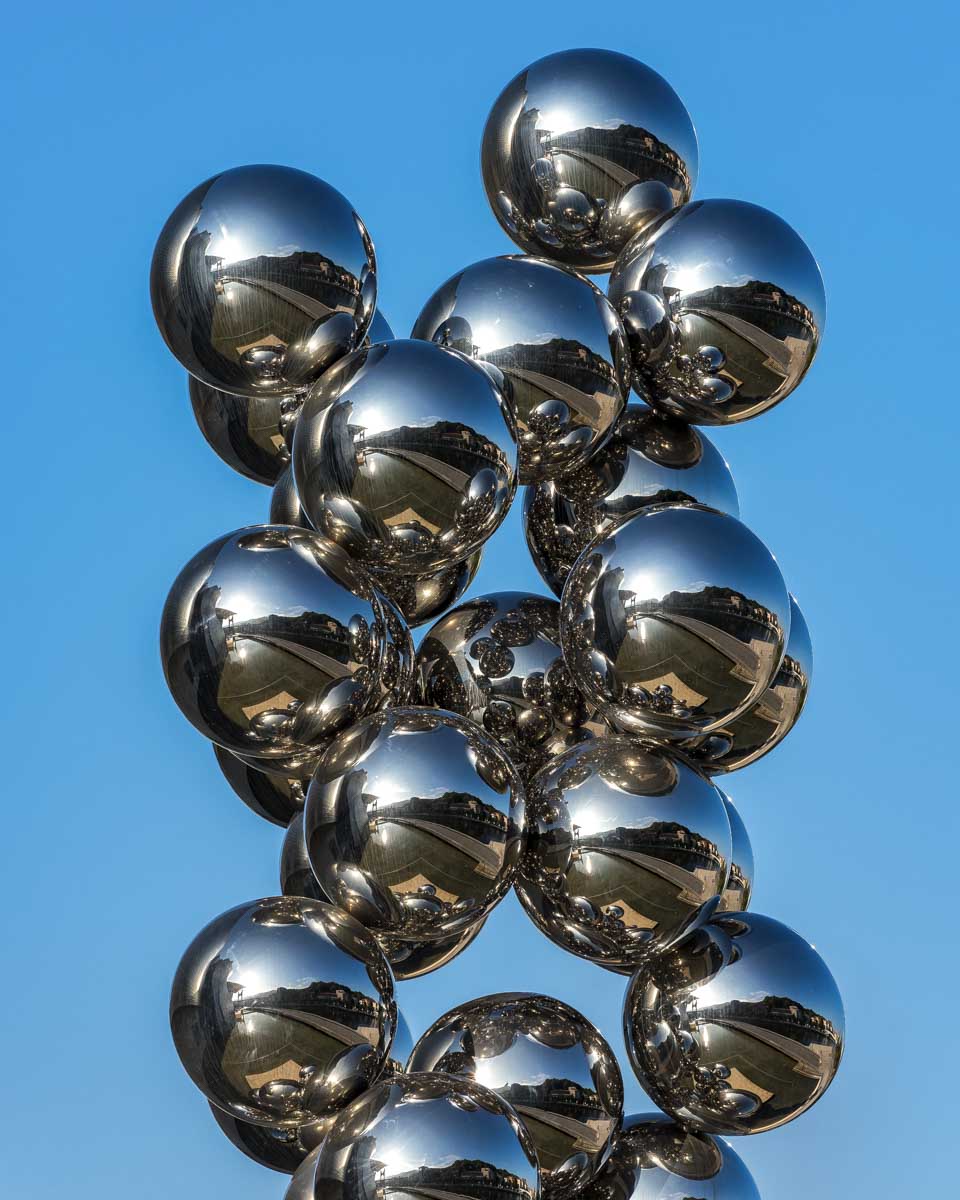 A sculpture at Guggenheim Museum Bilbao Spain