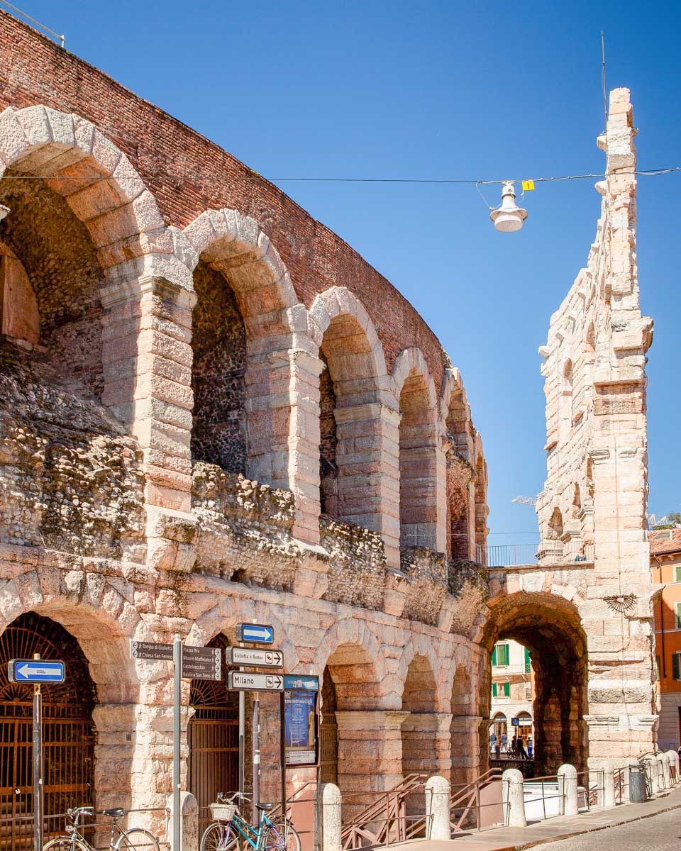 Ancient Roman Amphitheatre in Verona Italy