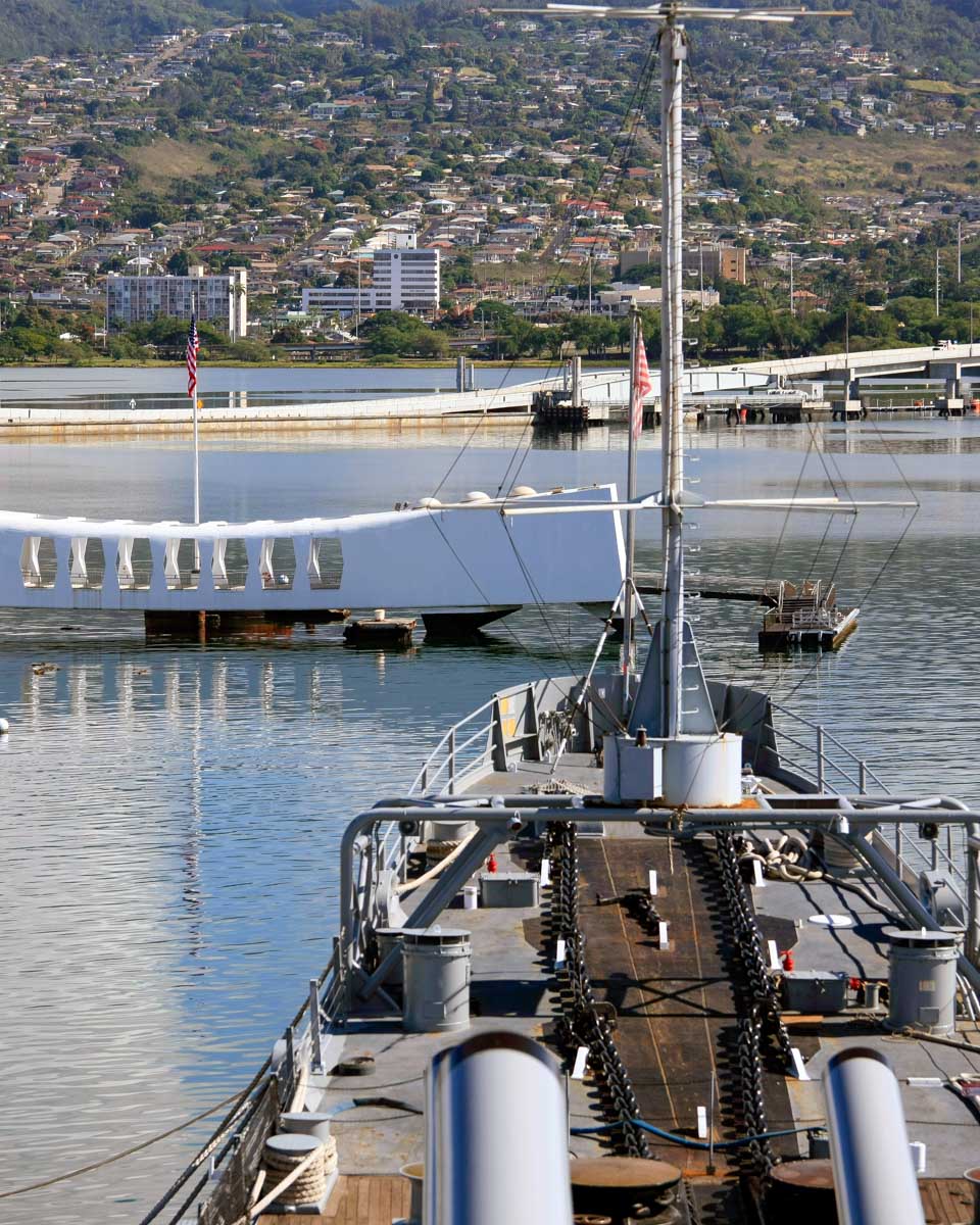 At-the-Pearl-Harbor-memorial-in-Oahu-Hawaii near Honolulu