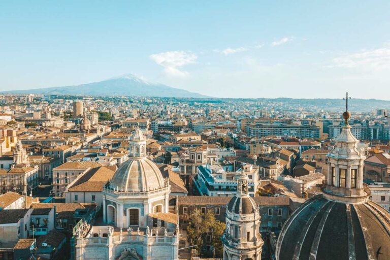 Catania Sicily Italy cityscape