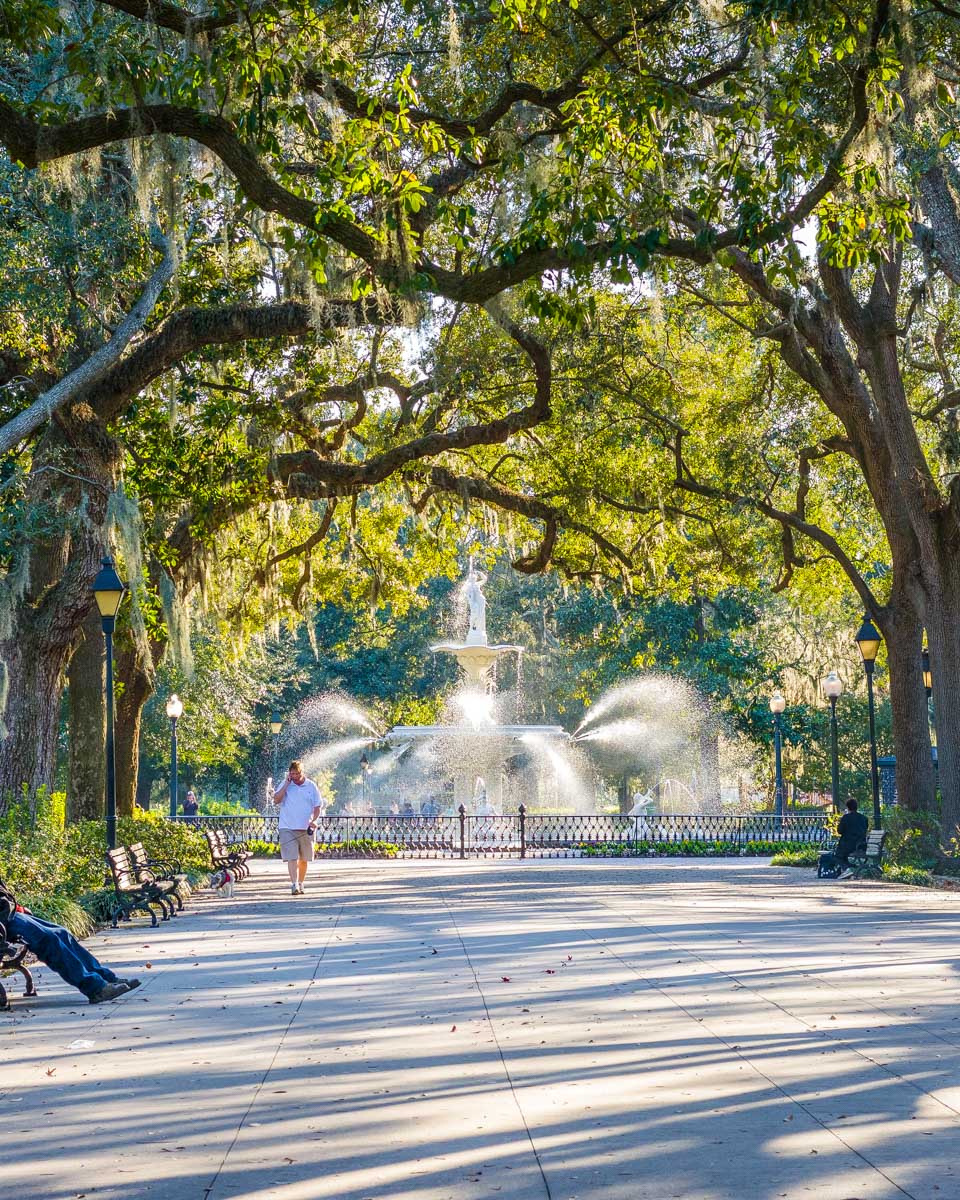 Forsyth Park in Savannah Georgia