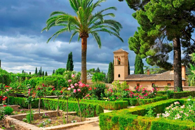 Gardens of La Alhambra in Granada, Spain 1