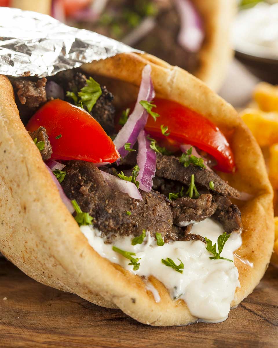 Gyro-Greek-food-on-food-tour-in-Chania Crete-Greece