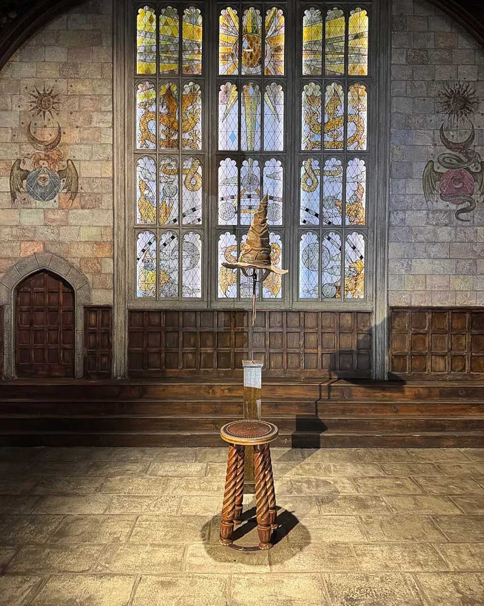Harry Potter wizard hat seen at Warner Bros. Studio in Los Angeles