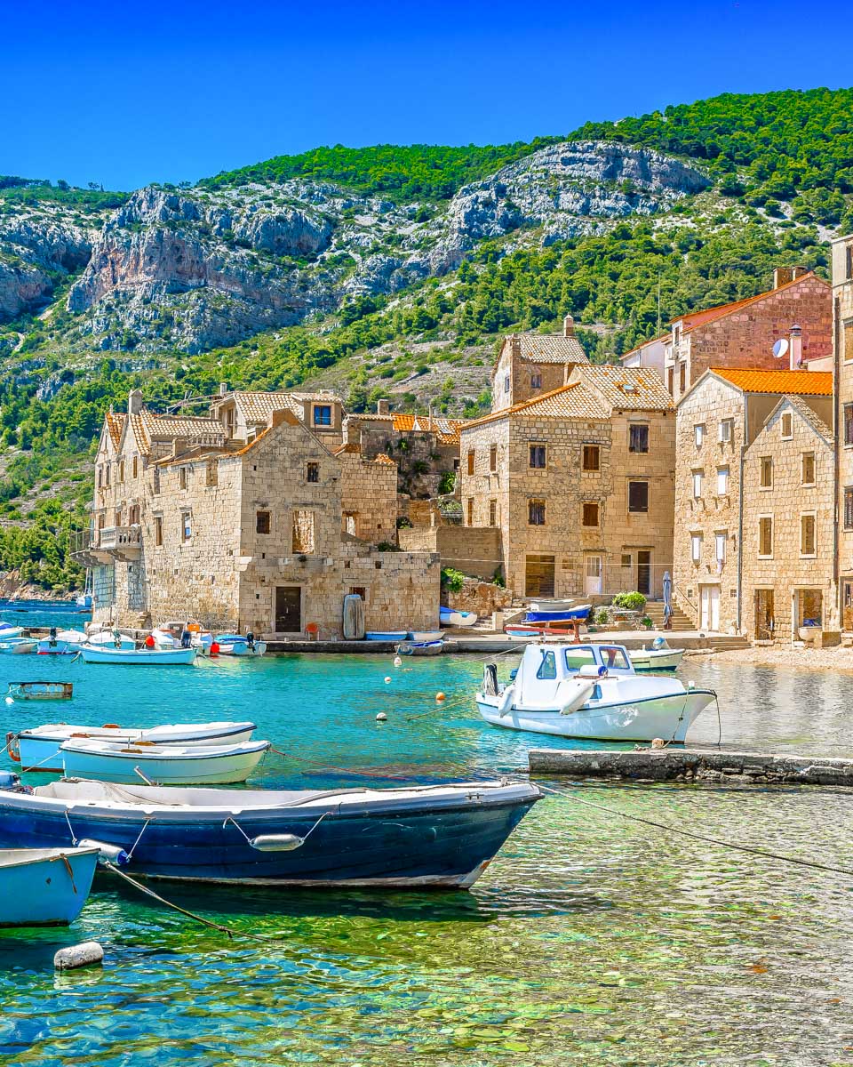 KomiĹľa seen on a tour from Split Croatia