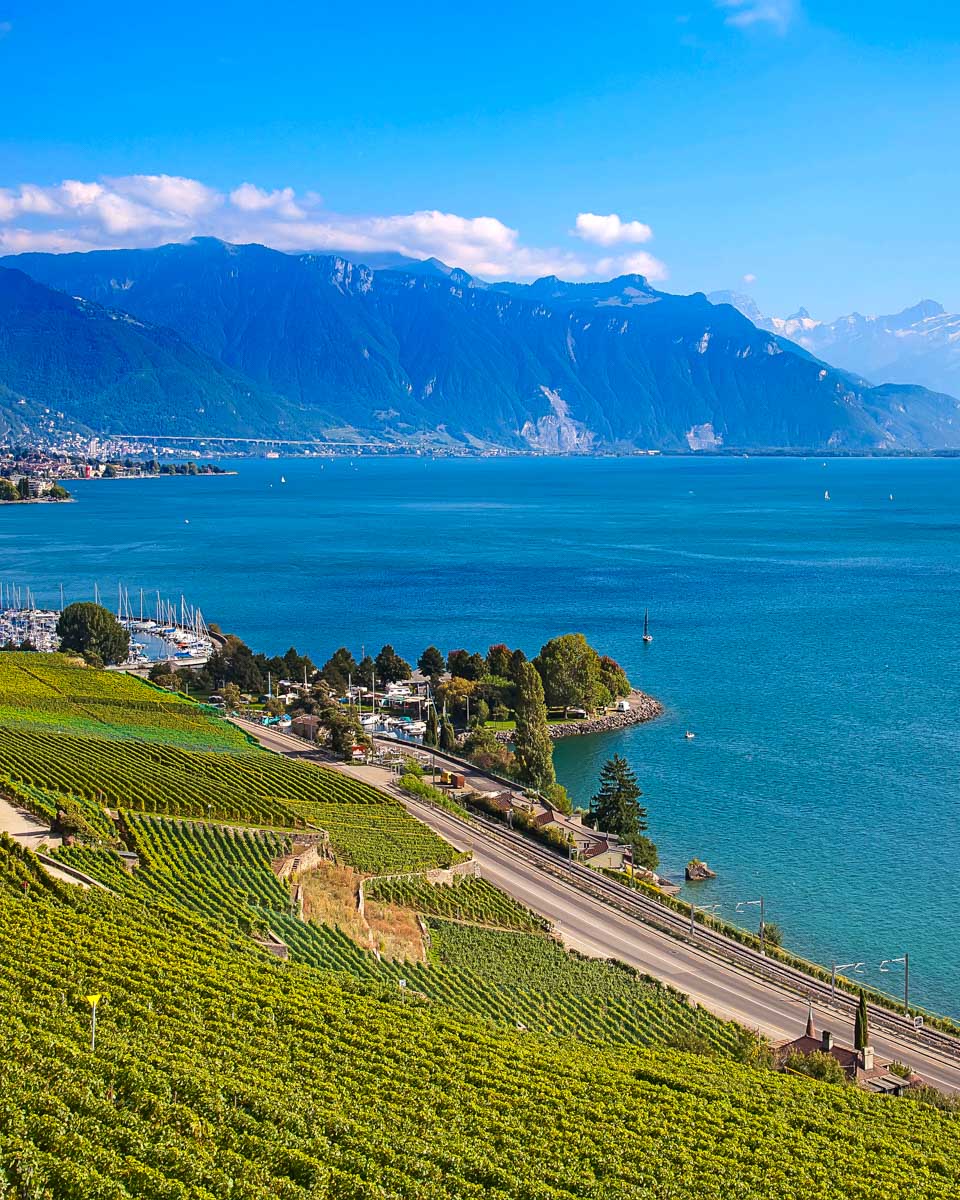 Lavaux vineyards seen on a tour from Geneva Switzerland
