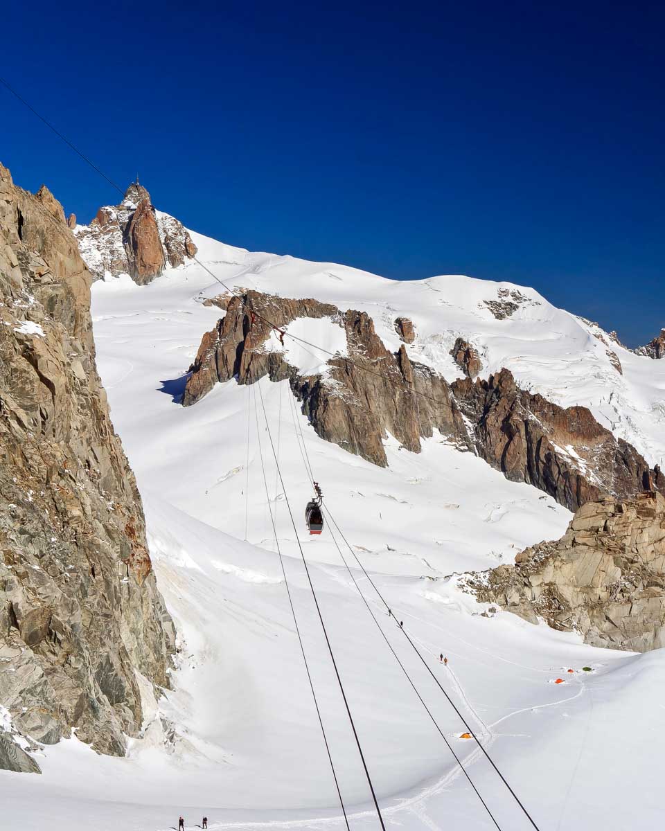 Mont Blanc - Aiguille du Miidi and mer de glace on a tour from Geneva Switzerland
