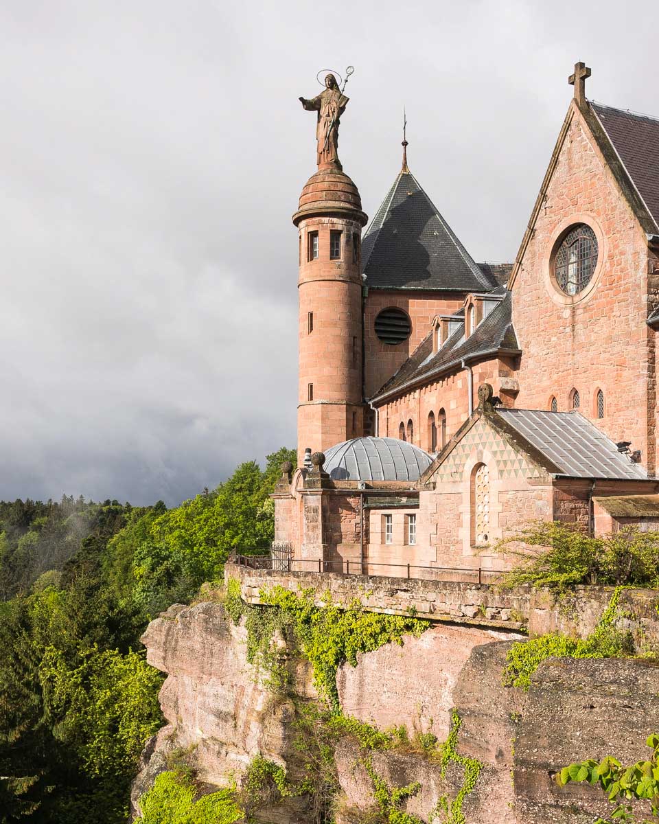 Mont Saint Odile seen on a tour from Strasbourg France