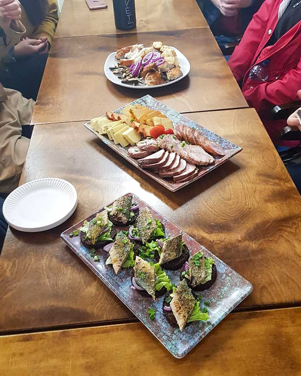 RigaTrips Tours food eaten on a food tour in Riga Central Market Latvia