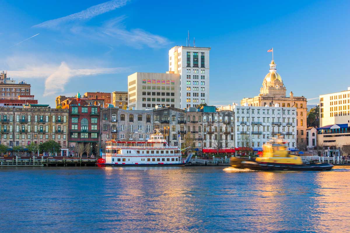 Savannah, Georgia skyline in the United States