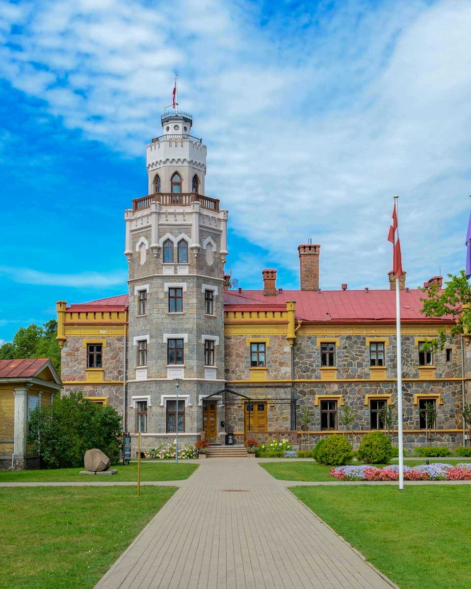 Sigulda Castle seen on a tour from Riga Latvia