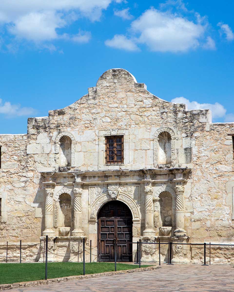 The Alamo seen on a tour in San Antonio Texas