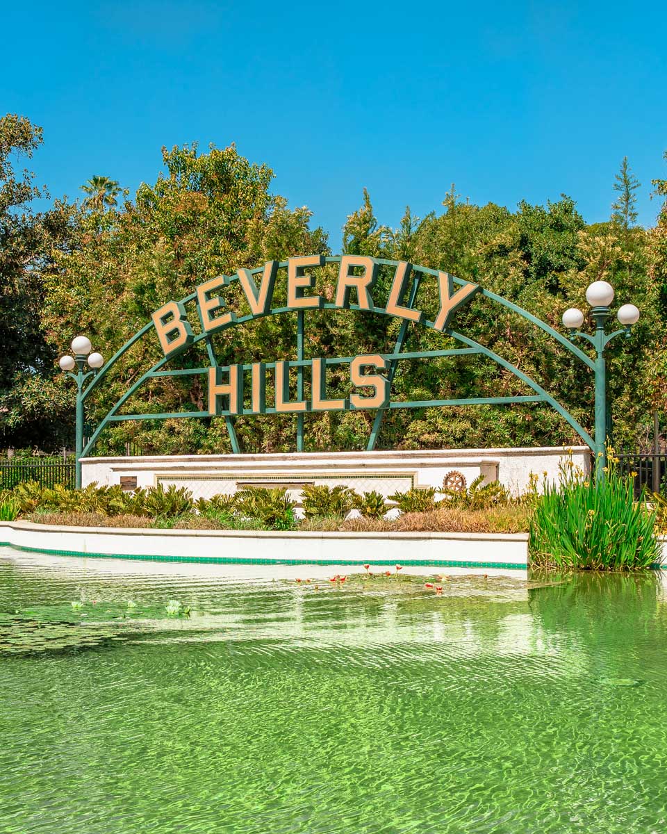 The Beverly Hills sign seen in Los Angeles