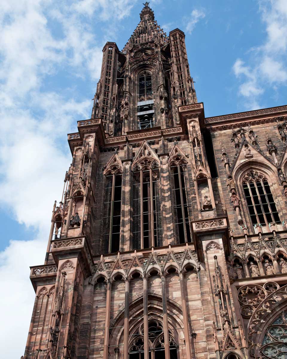 The Cathedrale Notre Dame seen on a private tour in Strasbourg France