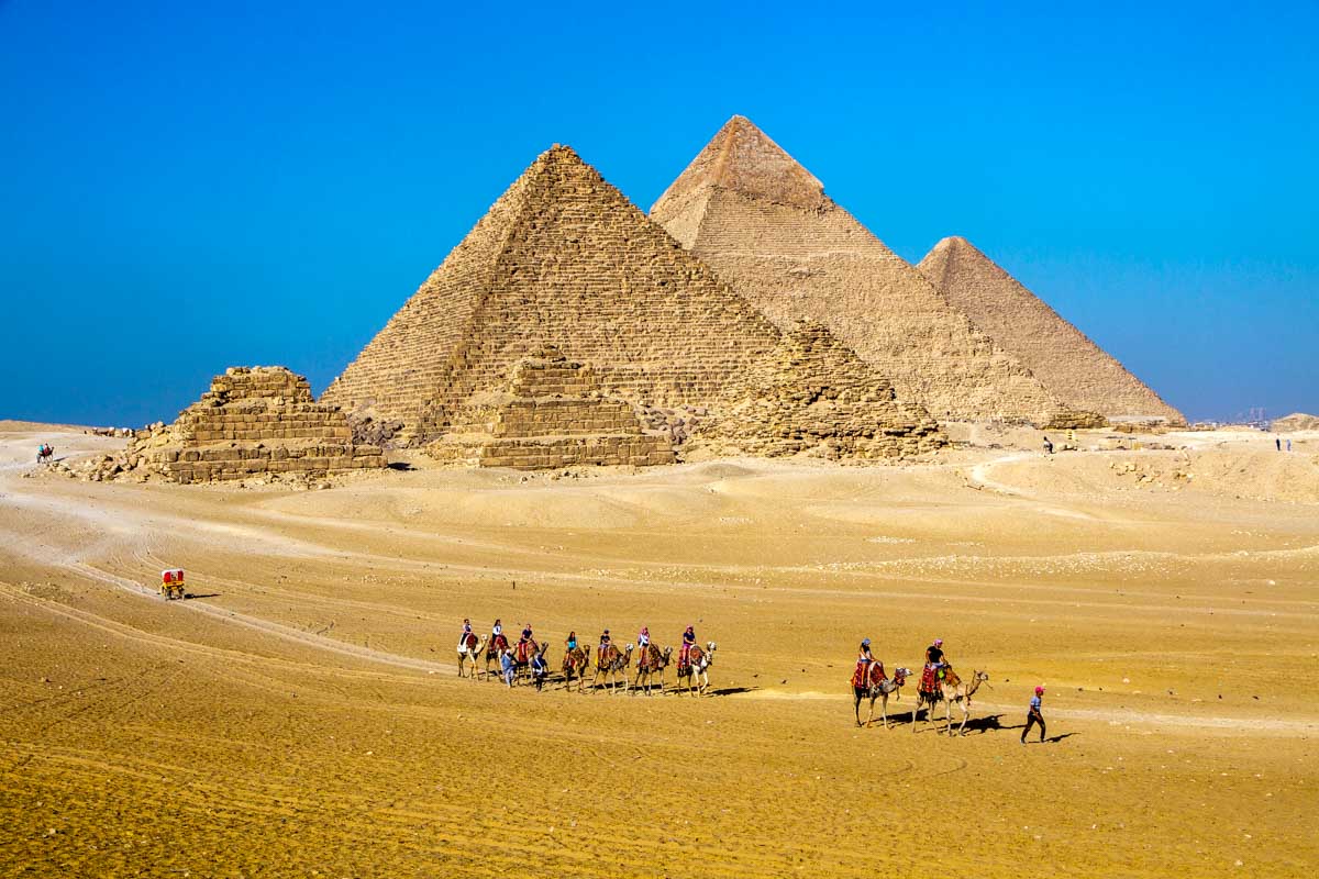 The Pyramids of Giza in Egypt 2