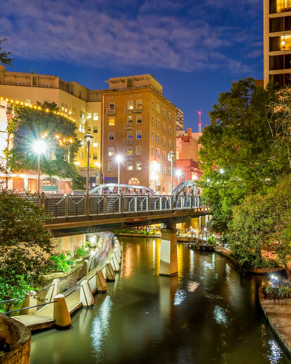 The River Walk in San Antonio Texas at night